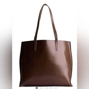 Portland Leather Large August Tote Chocolate Brown (Premium)